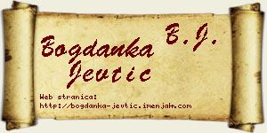 Bogdanka Jevtić vizit kartica